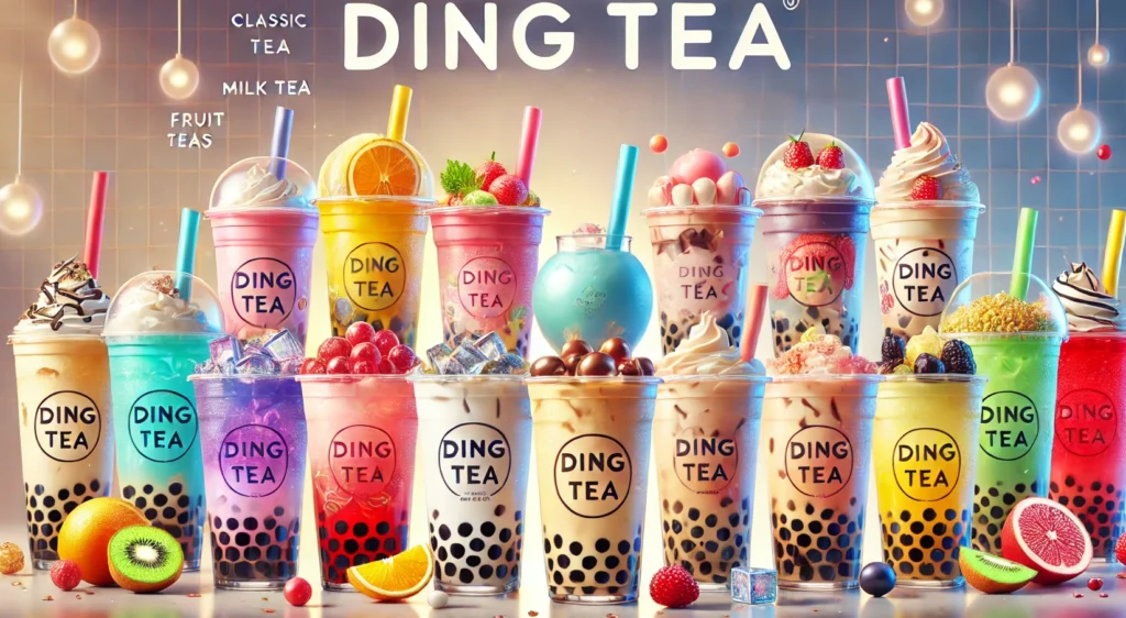 ding tea menu